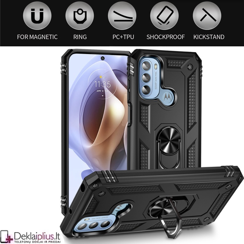Sustiprintas dėklas 4in1 - juodas (Motorola Moto G41/G31) Sustiprintas dėklas 4in1 - juodas (Motorola Moto G41/G31)